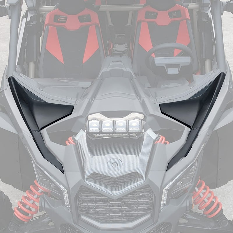 طقم أجنحة أمامية SAUTVS لسيارة CanAm Maverick X3 MAX 20172025 جميع الطرازات ملحقات سوداء 2PCS 705012456 705012457