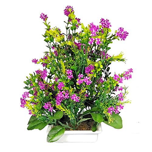Crystu Artificial Plants with Pot | Artificial Bonsai Plant with Pot | Bonsai Tree/Plants | Bonsai Tree for Indoor with Wooden Pot for Office Home Decor Showpiece - Image 3