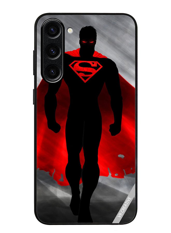VR CREATIVE Protective Case Cover For Samsung Galaxy S23 Superman Black And Red Design Multicolour - Image 1