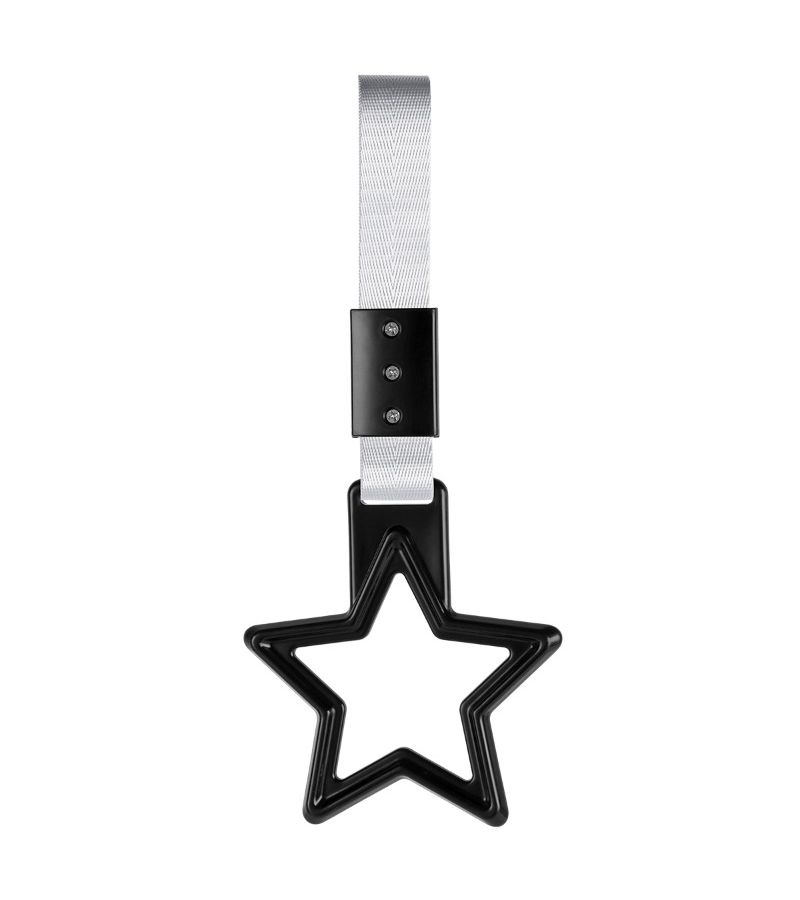 Pink Star Shaped Car Pull Ring With Black Belt Wrist Strap Car Interior Hanging Handle Decoration Accessory Warning Hanging Ring For Cars Trucks Motorcycles - Image 5