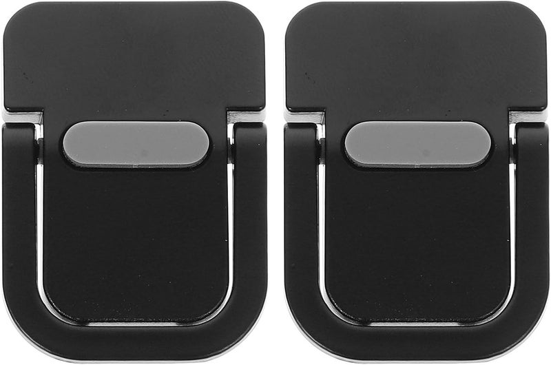 Laptop Vertical Stand Mini Laptop Riser Metal Cooling Holder Portable Notebook Support Holder 2pcs Black for Desk Computer Workspace - Image 1