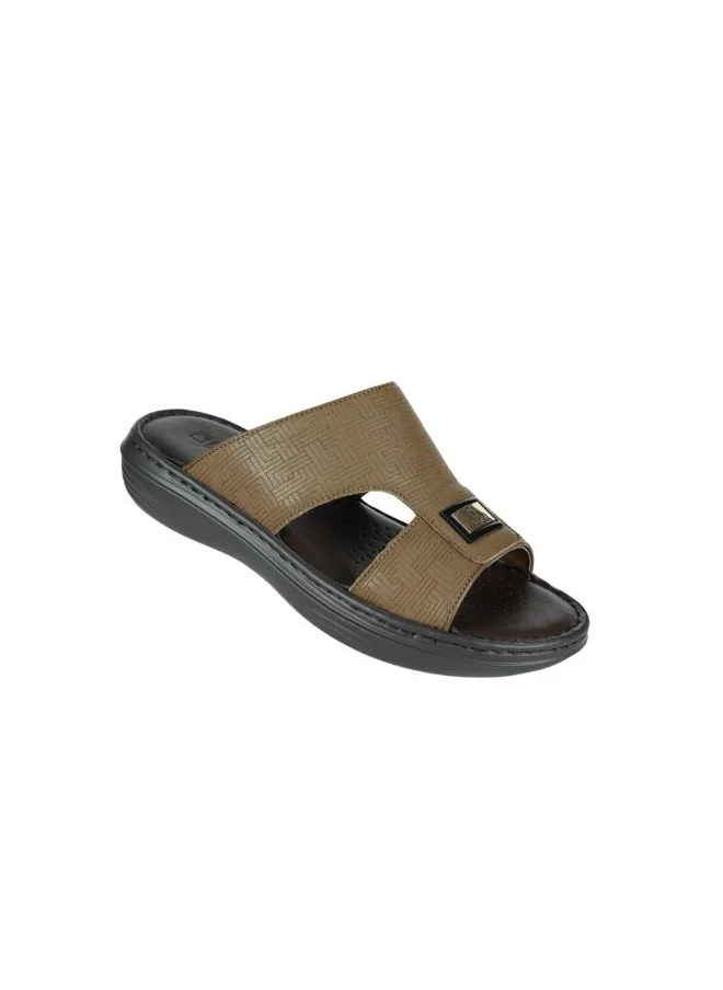 barjeel uno 008-3607 Barjeel Uno Mens Arabic Sandals 21410-61 Khaki