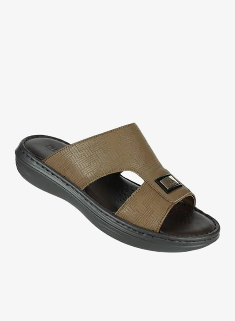 barjeel uno 008-3607 Barjeel Uno Mens Arabic Sandals 21410-61 Khaki