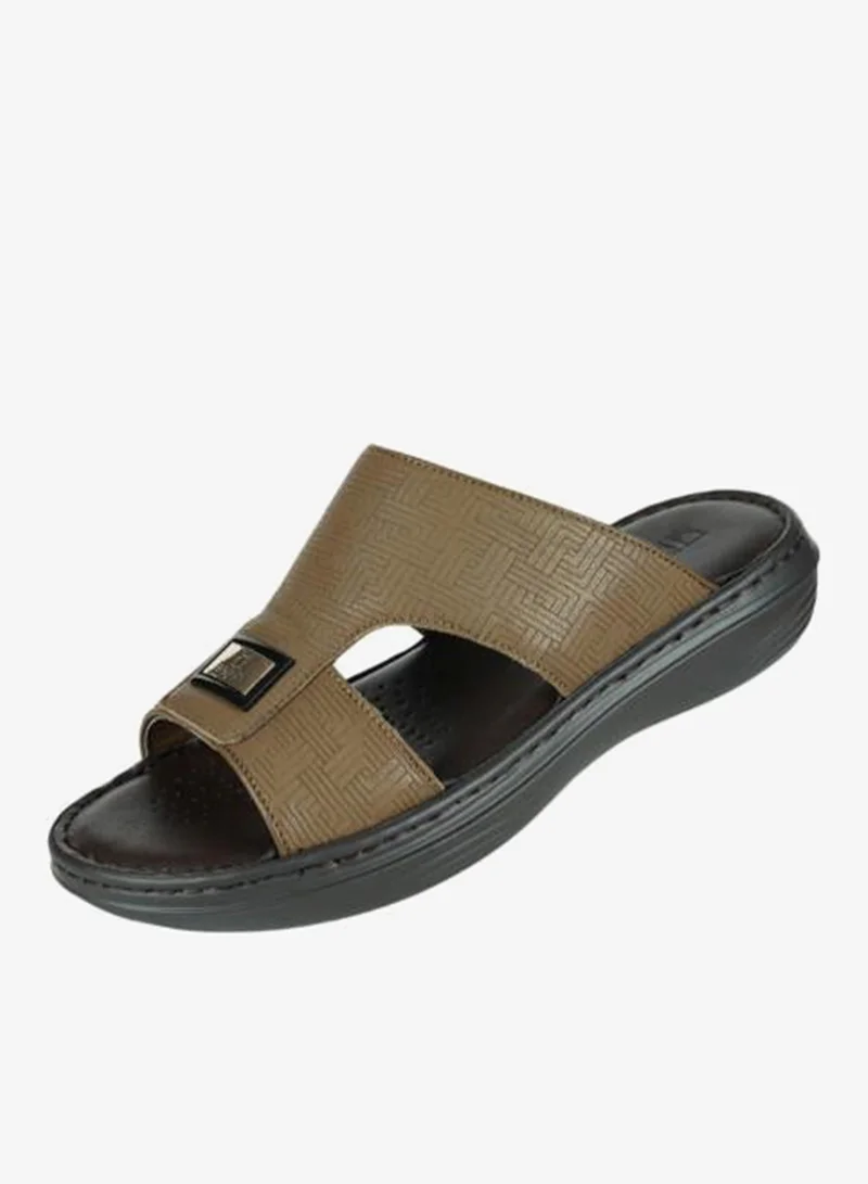 barjeel uno 008-3607 Barjeel Uno Mens Arabic Sandals 21410-61 Khaki
