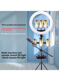 General Manufacturers Supply 14inch USB Mobile Phone Live Broadcast Fill Light Multi Bracket Photography Beauty Light Ring Light Wholesale-Specifications:14inch Fill Light+ 2.1m Bracket Set  - Image 2