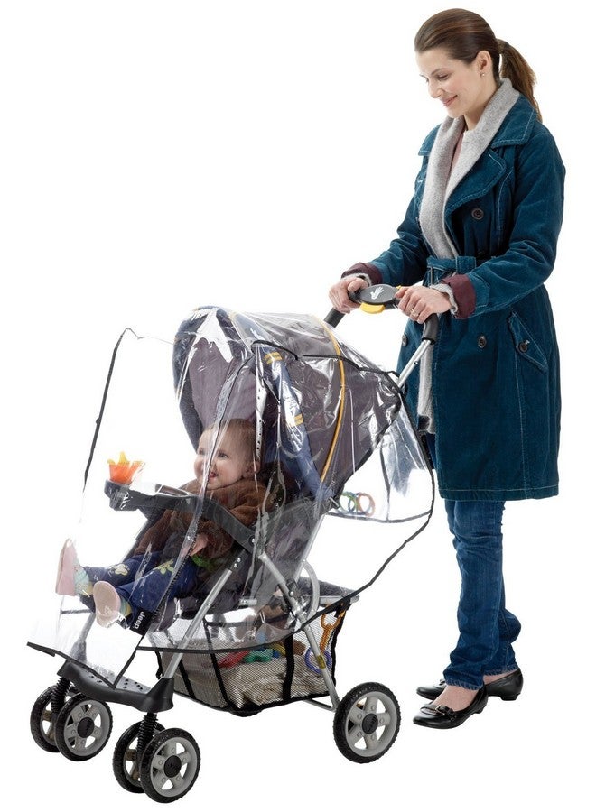 Jeep Standard Stroller Rain Cover, Stroller Rain Cover, Baby Rain Cover, Stroller Accessories, Stroller Weather Shield, Universal Size, Waterproof, Windproof, Ventilation, Clear Vinyl Plastic - Image 2