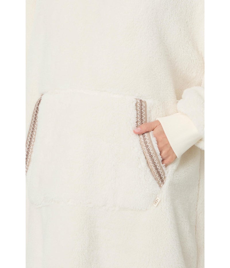 UGG Unisex Uggfluff Oversized Hoodie Sweater, Cream, S/M - Image 3