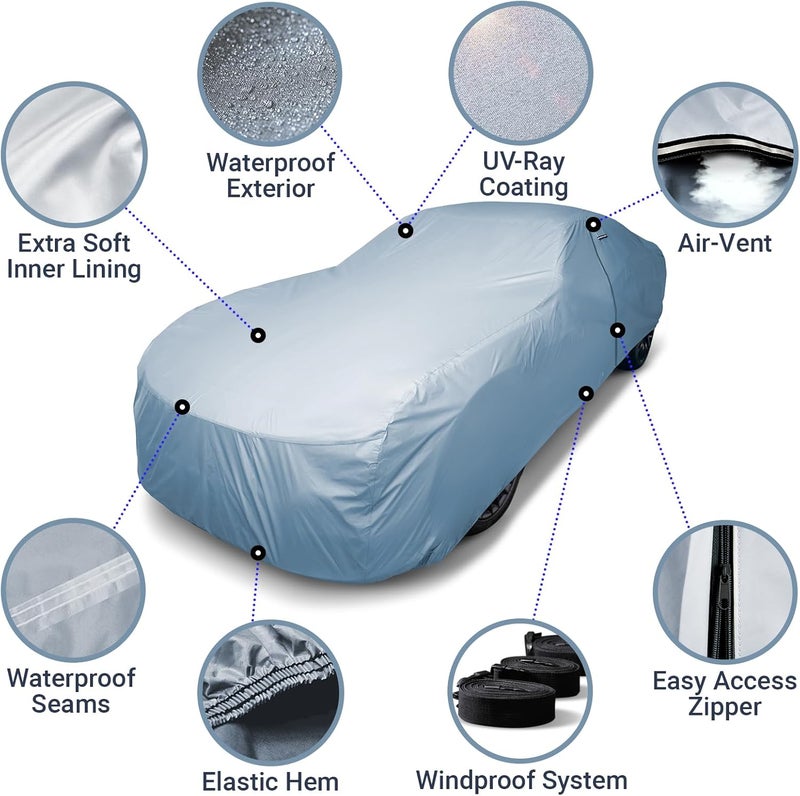 iCarCover Premium Full Car Cover for Pontiac Trans AM 1974-1981 - Image 4