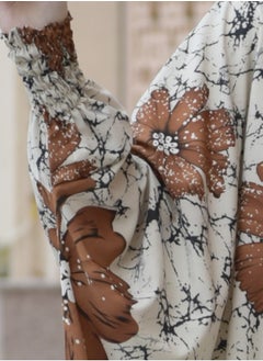 DAMAS COLLECTION P106-Ramadan Butterfly abaya with scarf from soft crepe,Muslim women abaya,ramadan prayer dress,wide abaya for women  - Image 5