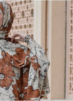 DAMAS COLLECTION P106-Ramadan Butterfly abaya with scarf from soft crepe,Muslim women abaya,ramadan prayer dress,wide abaya for women  - Image 4