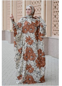 DAMAS COLLECTION P106-Ramadan Butterfly abaya with scarf from soft crepe,Muslim women abaya,ramadan prayer dress,wide abaya for women  - Image 2