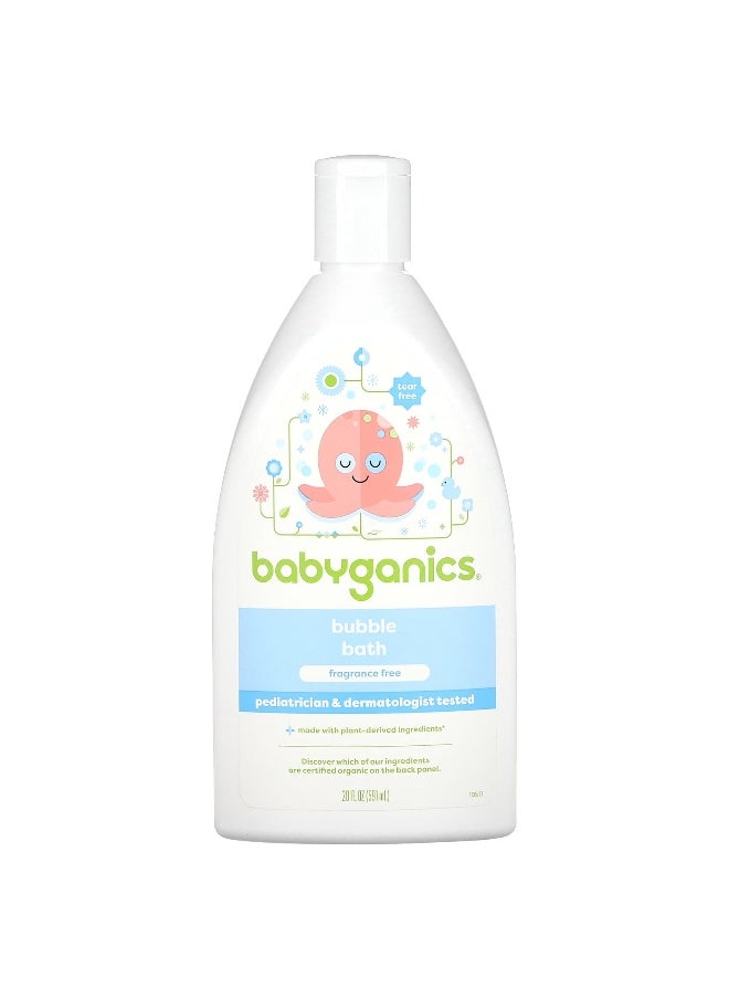 Babyganics - Babyganics, Bubble Bath, Fragrance Free, 20 fl oz (591 ml) - Image 1