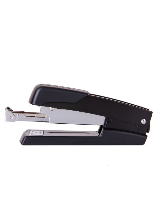 Deli E0416 Stapler 1 piece, 50 Sheets, Rotatable Anvil, Front Loading, Black/Silver - Image 4