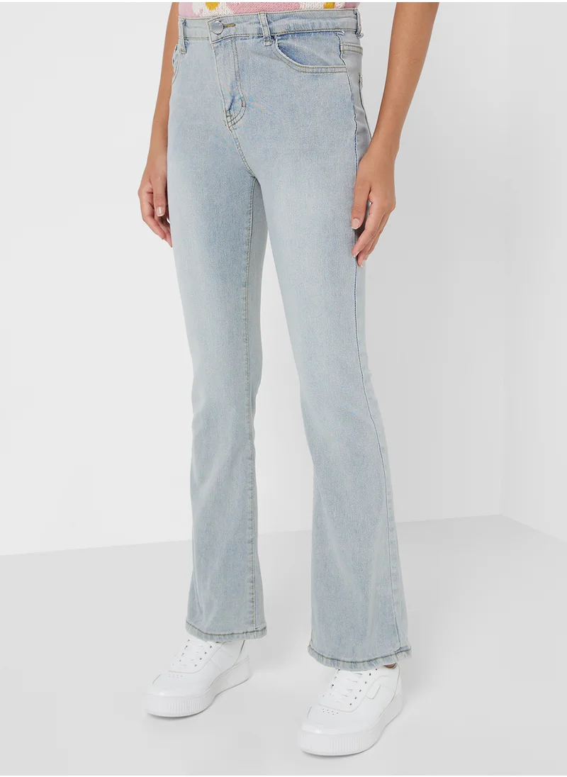 Ginger Straight Flare Jeans