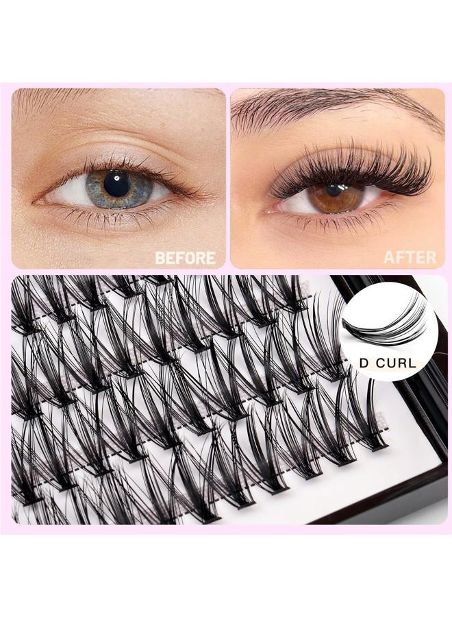Dedila 8-22mm to Choose 20D/40D Individual False Eyelashes Makeup Cluster Eyelashes Thickness 0.07mm D Curl Natural long Black Soft Lightweight 3D Eye Lashes Extensions Dramatic Look (16mm) - Image 3