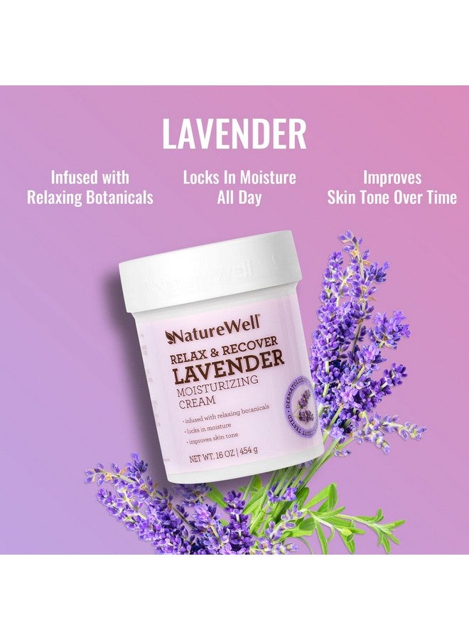 NATURE WELL Lavender Smooth & Soften Moisturizing Cream For Face Body & Hands Infused With Natural Oils & Extracts Restores Skin Moisture Barrier 16 Oz. - Image 2