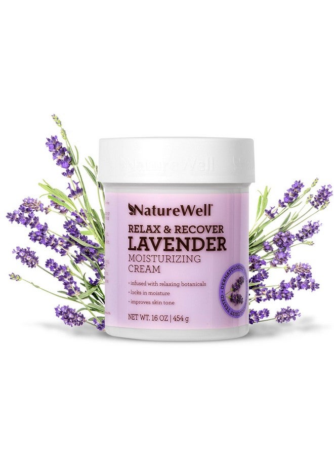 NATURE WELL Lavender Smooth & Soften Moisturizing Cream For Face Body & Hands Infused With Natural Oils & Extracts Restores Skin Moisture Barrier 16 Oz. - Image 1