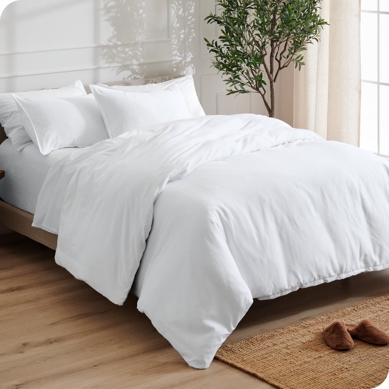 Bare Home Bedding Duvet Cover Oversized King Size - Premium 1800 Super Soft Duvet Covers Collection - Lightweight, Cooling Duvet Cover - Soft Breathable Bedding Duvet Cover (Oversized King, White) - Image 2