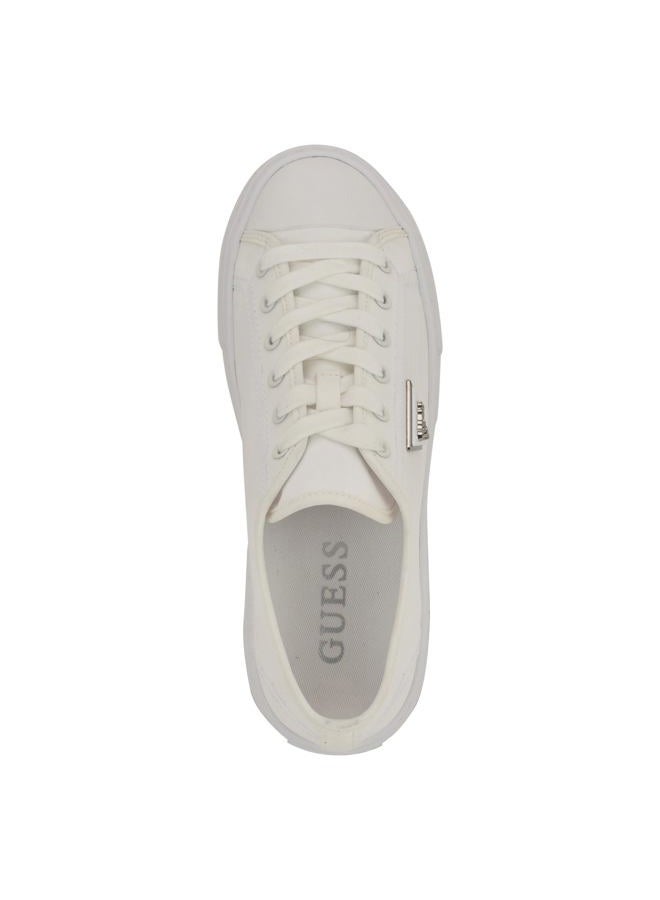 GUESS Women's Joezi Sneaker, White 140, 37 EU - Image 5