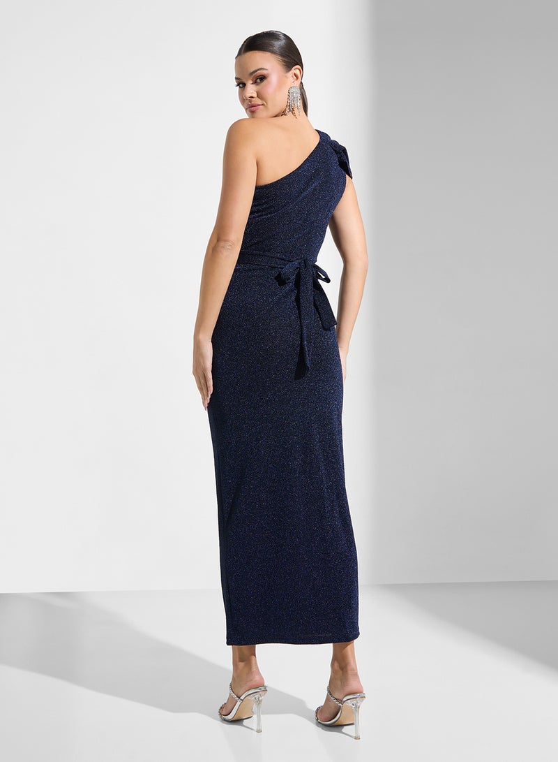 ELLA One-Shoulder Belted Dress - Image 2