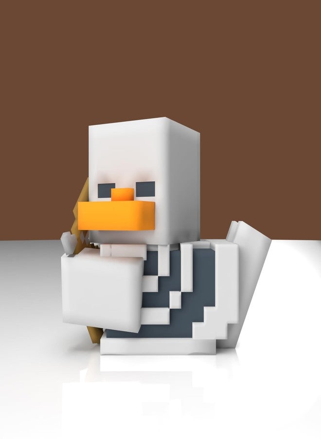 TUBBZ توبز الإصدار الأول: ماينكرافت - هيكل عظمي يتنكر كدجاجة مطاطية تمثال فني - Image 3