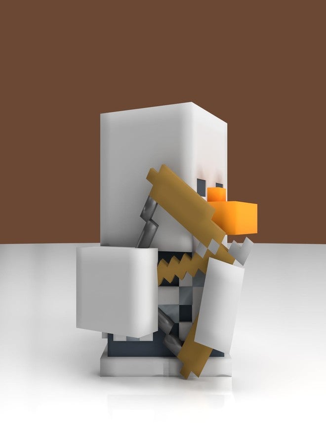TUBBZ توبز الإصدار الأول: ماينكرافت - هيكل عظمي يتنكر كدجاجة مطاطية تمثال فني - Image 5
