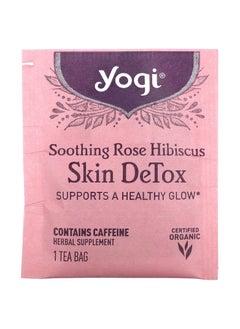 Yogi Tea Yogi Tea, Skin DeTox, Soothing Rose Hibiscus, 16 Tea Bags, 1.12 oz (32 g)  - Image 2