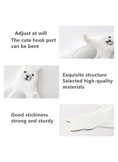 Y&D 4pcs Adorable Decorative Wall Hooks Adhesive Coat  - Image 4