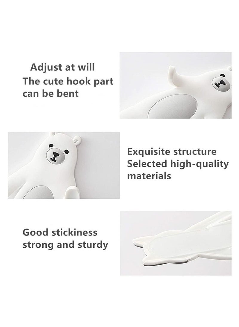 Y&D 4pcs Adorable Decorative Wall Hooks Adhesive Coat  - Image 4