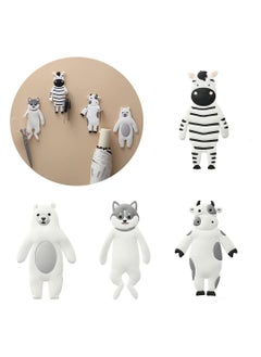 Y&D 4pcs Adorable Decorative Wall Hooks Adhesive Coat  - Image 1