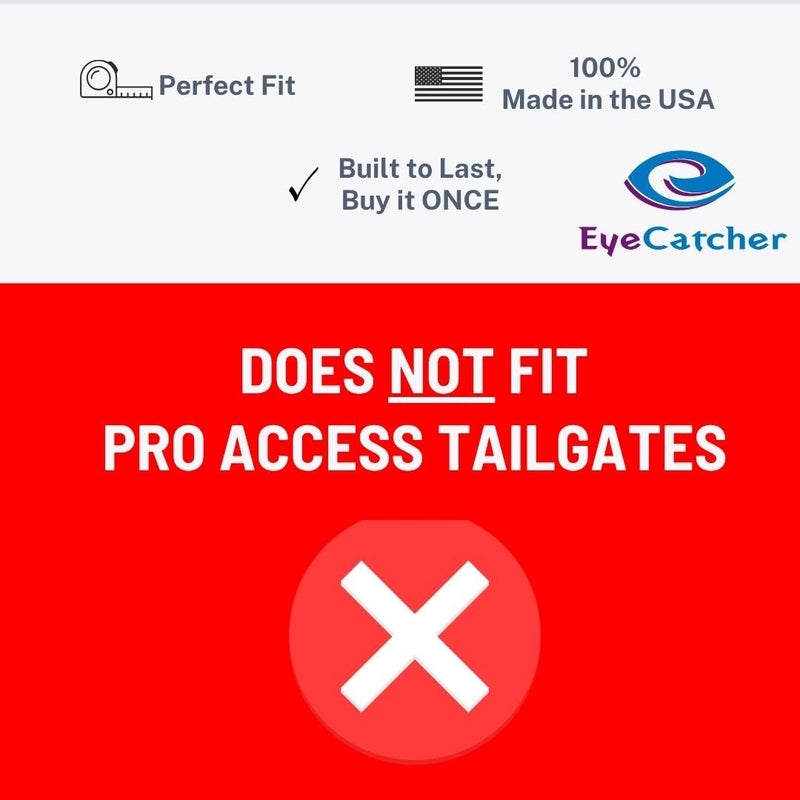EyeCatcher Premium Tailgate Letter Insert Kit for 2021-2026 Ford F-150 (Black USA Flag) - Image 5