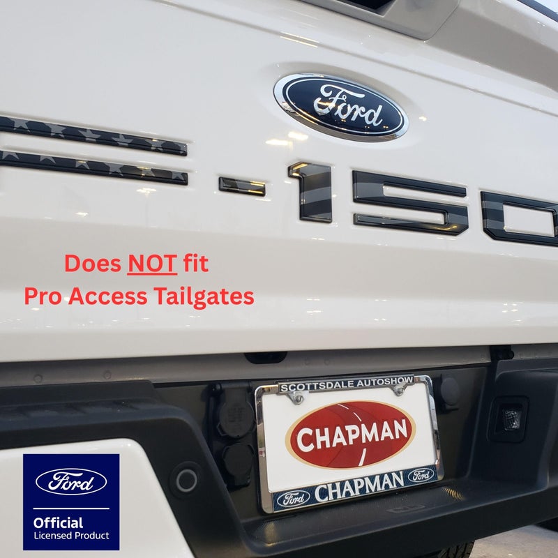 EyeCatcher Premium Tailgate Letter Insert Kit for 2021-2026 Ford F-150 (Black USA Flag) - Image 2