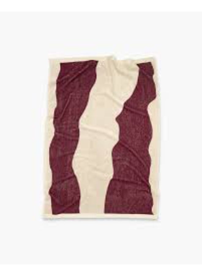 OAS Burgundy Bone Towel 1 piece - Image 2