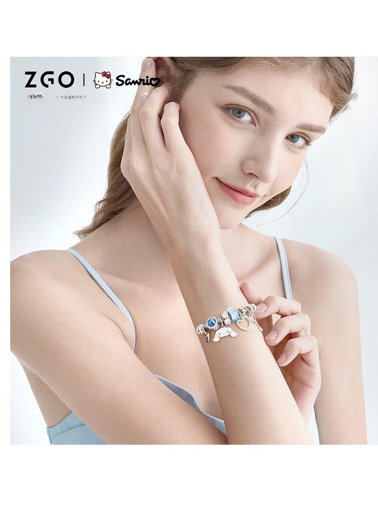 ZGO سوار من الفضة الخالصة، هدية عيد ميلاد وبداية الدراسة، مجوهرات رائعة  - Image 3