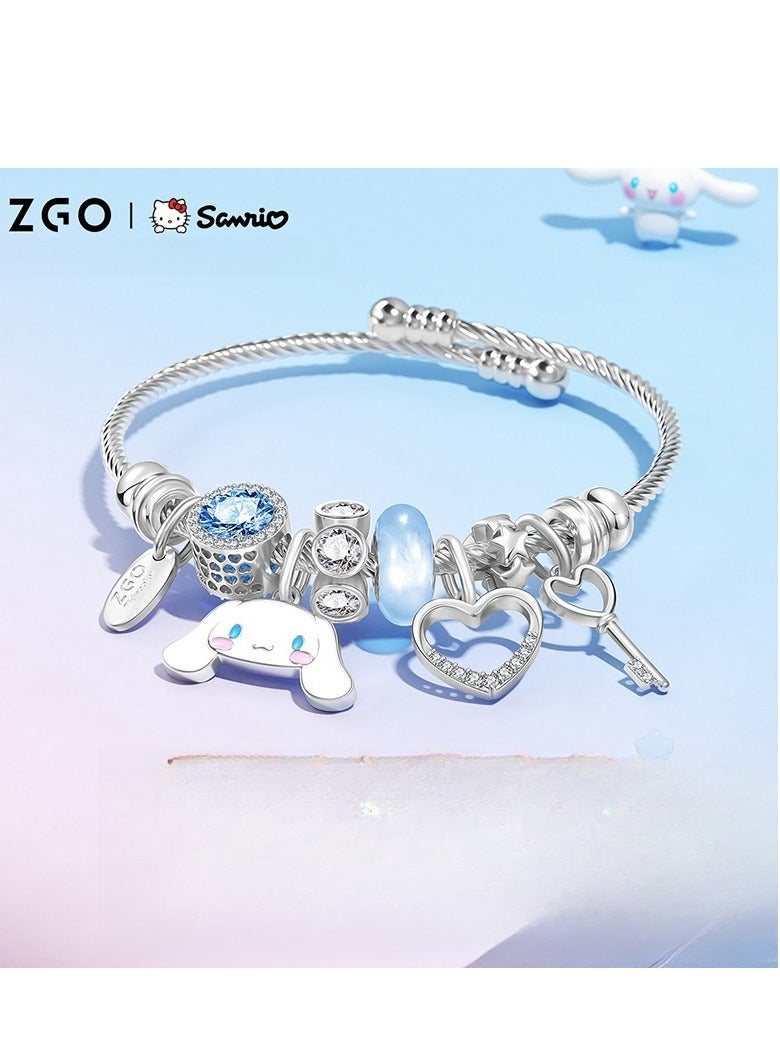 ZGO سوار من الفضة الخالصة، هدية عيد ميلاد وبداية الدراسة، مجوهرات رائعة  - Image 5