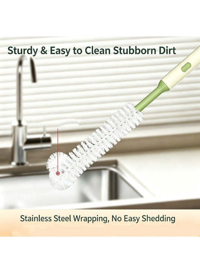 3-in-1 Telescopic Cup Brush Sponge Cleaner Multi-Purpose Kitchen Bottle Washing Tool - Image 4