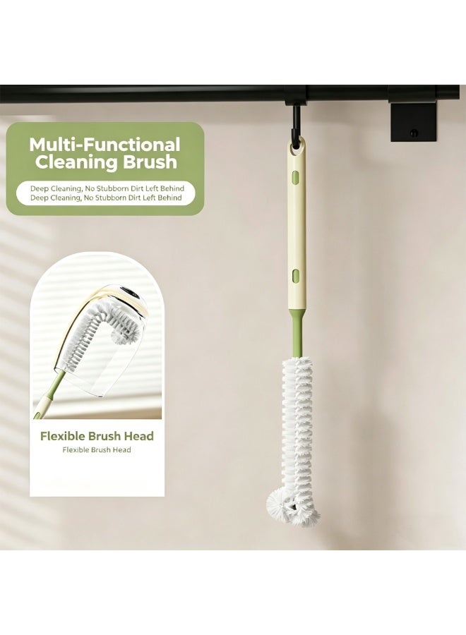 3-in-1 Telescopic Cup Brush Sponge Cleaner Multi-Purpose Kitchen Bottle Washing Tool - Image 5