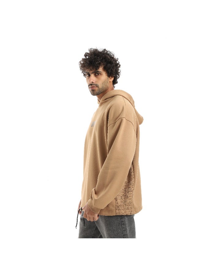 Caesar Men's oversized hoodie with hood and printed sides and sleeves - Image 5