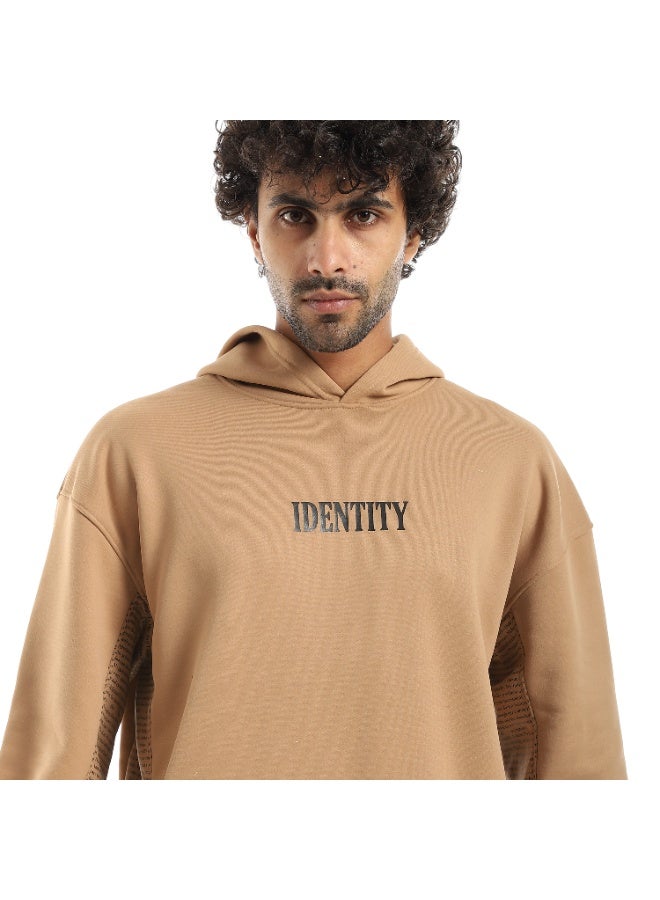 Caesar Men's oversized hoodie with hood and printed sides and sleeves - Image 3