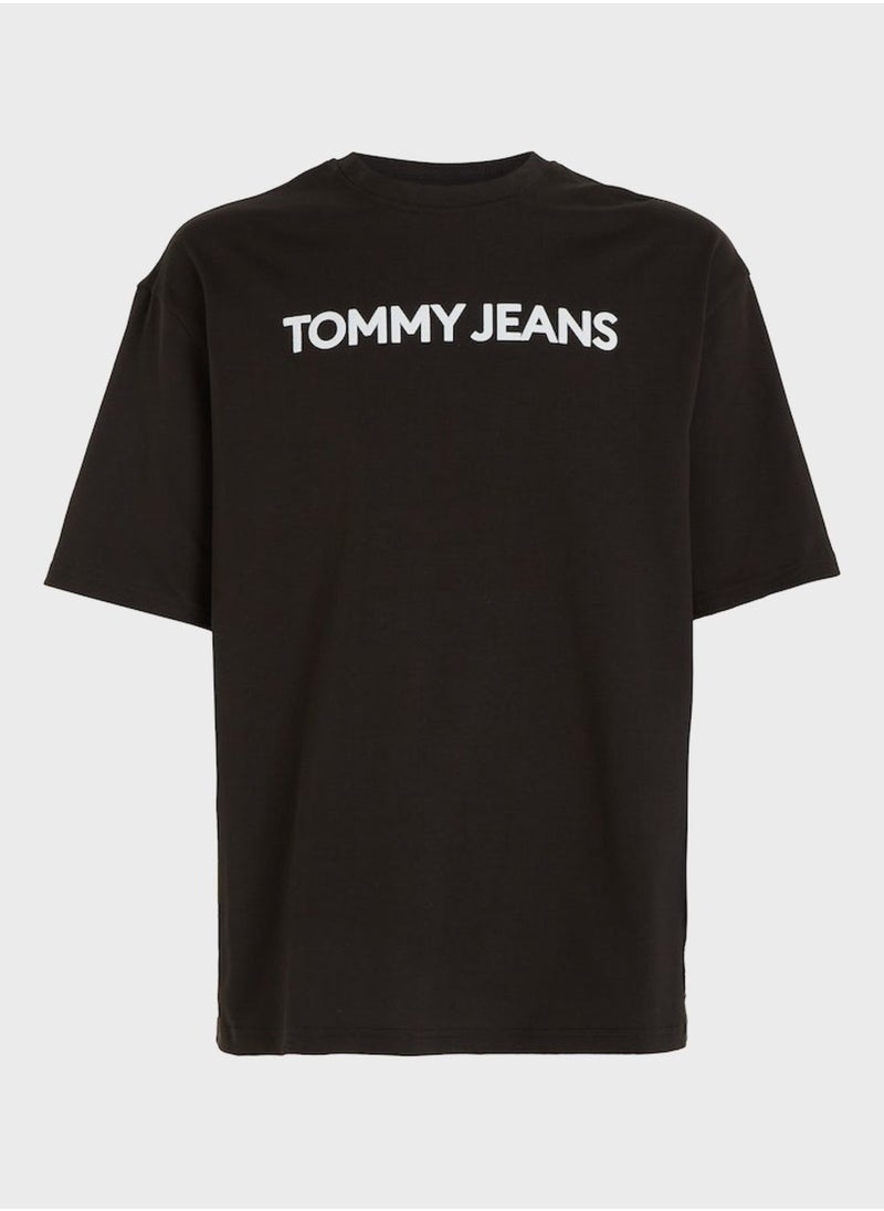 TOMMY JEANS - Logo Crew Neck T-Shirt - Image 1