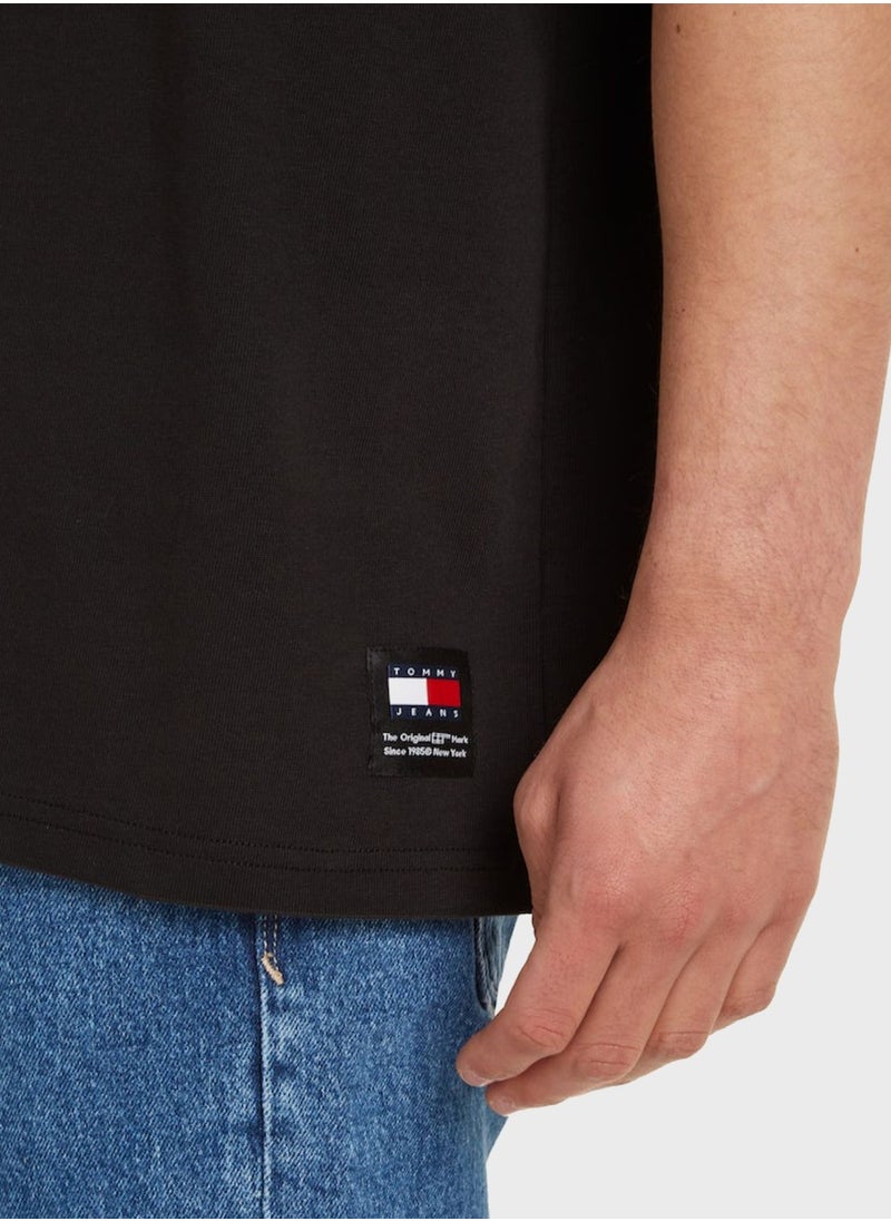 TOMMY JEANS - Logo Crew Neck T-Shirt - Image 1