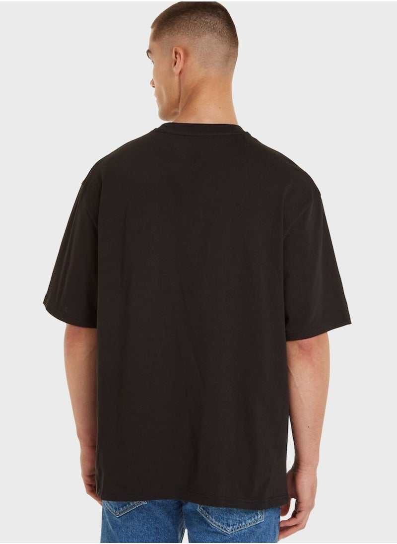 TOMMY JEANS - Logo Crew Neck T-Shirt - Image 1