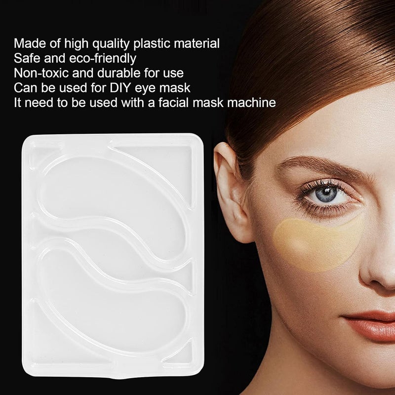klarako 5Pcs Reusable Eye Mask Mold for DIY Face Mask Machine, Multifunctional Mask Patch Mold Portable Eye Patch Tray, DIY Facial Mask Machine Maker Accessory Tool - Image 2