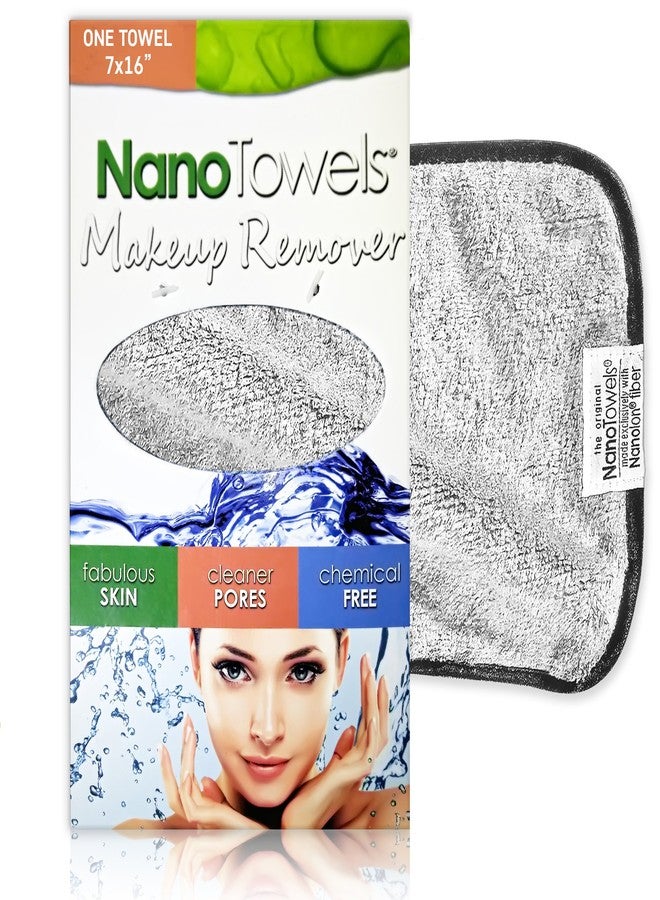 Life Miracle Nano Towel Makeup Remover Face Wash Cloth. Remove Cosmetics FAST and Chemical Free. Wipes Away Facial Dirt and Oil Like An Eraser. Great for Sensitive Skin, Acne, Exfoliating (Grey) - Image 1