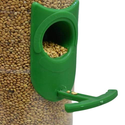 SpikeZone - Hanging Bird Feeder for Balcony I Outdoor Bird Food Feeder I 6 Feed Nozzles | 900gram Bird Food Capacity (Green, Pack of 1 Pcs) - Image 3