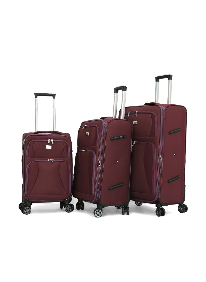 GIORDANO - Giordano Softside Luggage Trolley Bag 3 Pieces set - Image 1