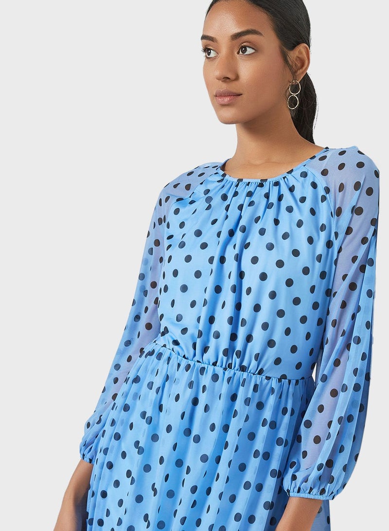 SIVVI for HANIYA Polka Dot Midi Dress  - Image 3
