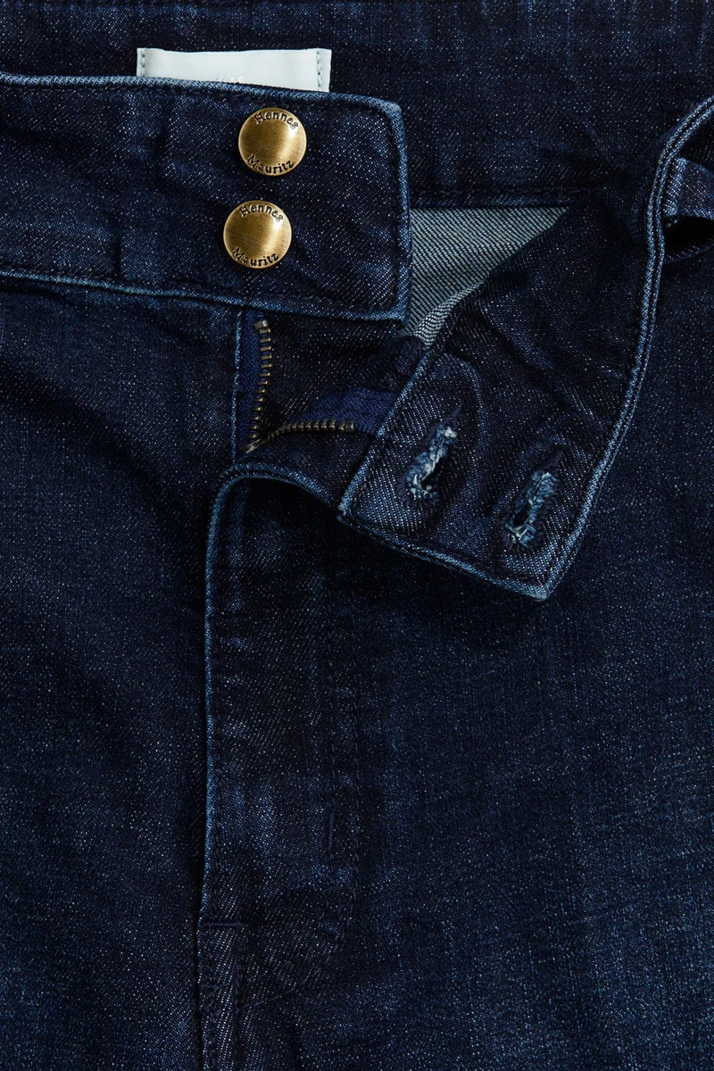 اتش اند ام جينز بساق واسعة وخصر عالي