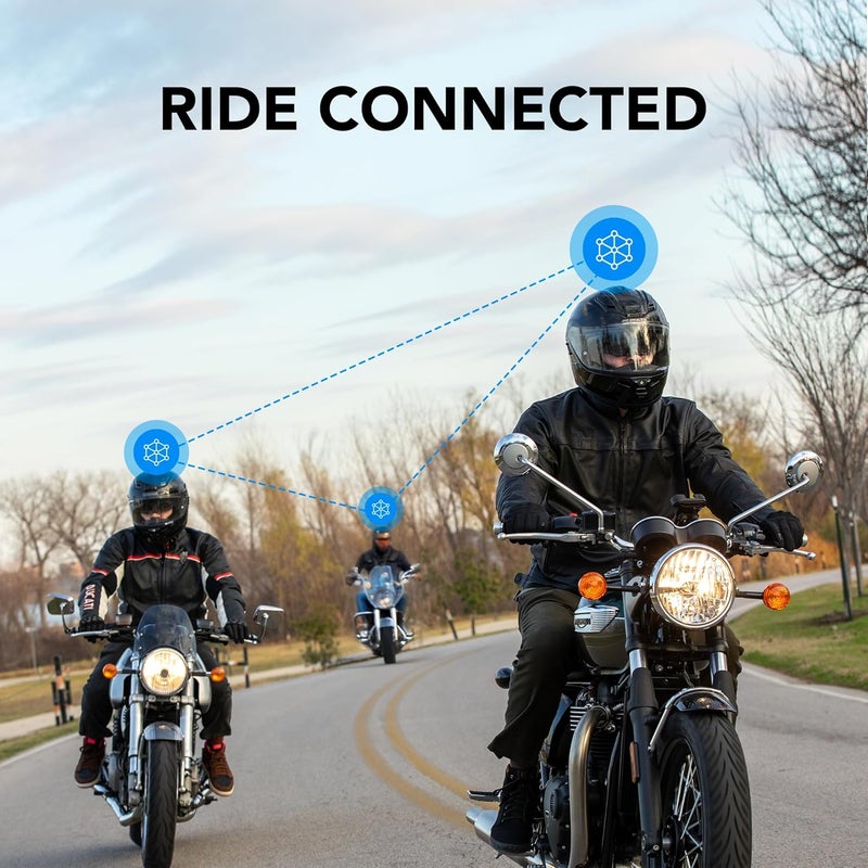 Sena Phantom Full Face Smart Motorcycle Helmet with Integrated Communications and LED Lighting - Image 5