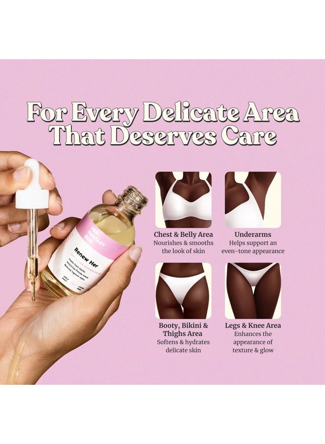 Her Fantasy Box Renew Her | Natural Rejuvenating Yoni Oil for Dark Spots, Ingrown Hair, and Skin Brightening - Nourishing, Moisturizing Formula for All Skin Types - Image 4